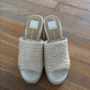 Rattan, platform heel, Dolce Vita sandals